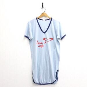 Vintage Love A Cop Night T Shirt Large